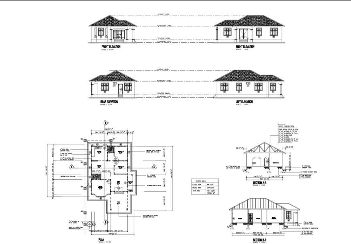 Lukisan pelan dan elevation