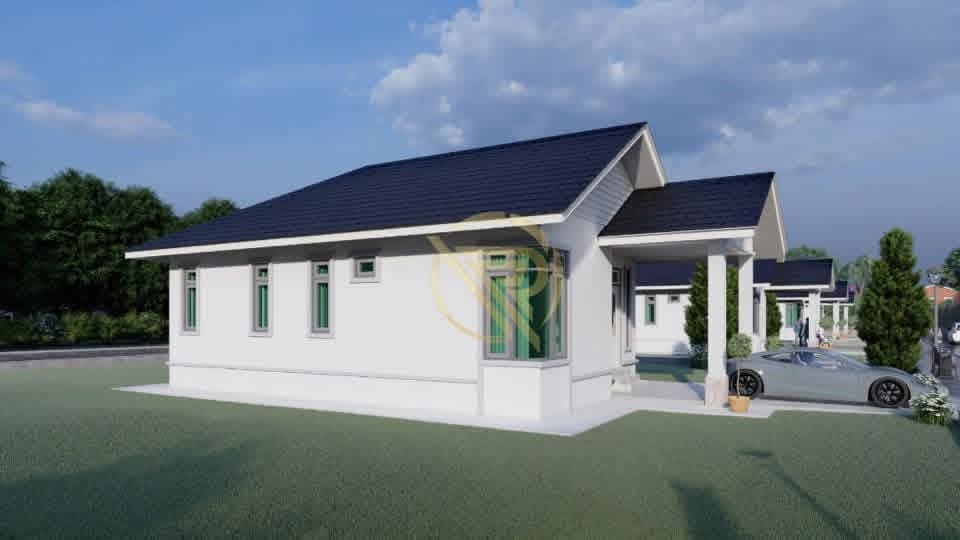 Render rumah banglo Tengku Azrin Construction