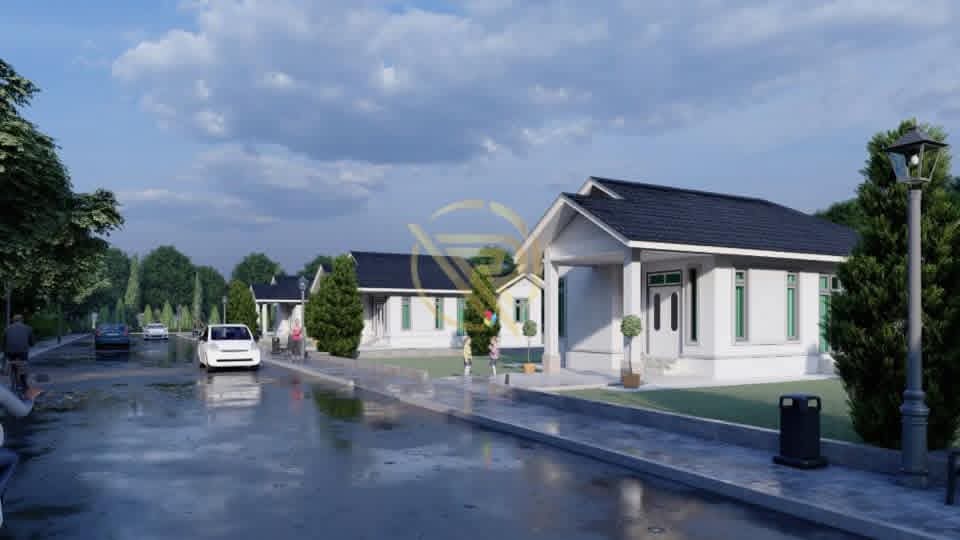 Render jalan skim perumahan