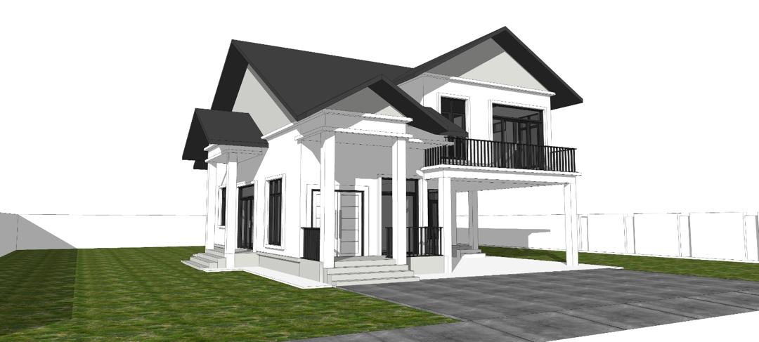 Render 3D sudut - pilihan A
