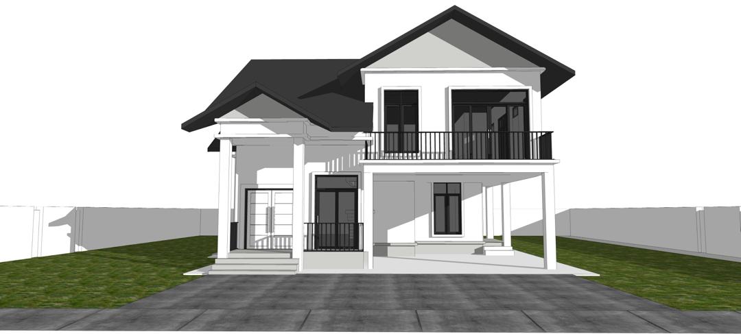 Render 3D hadapan - pilihan A